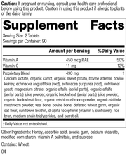 Load image into Gallery viewer, Cataplex A-C, Rev 04 Supplement Facts