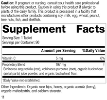 Load image into Gallery viewer, Echinacea-C™, 90 Tablets, Rev 10 Supplement Facts