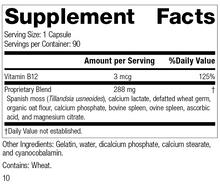 Load image into Gallery viewer, For-Til B12®, 90 Capsules, Rev 10 Supplement Facts