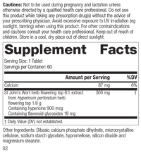 Load image into Gallery viewer, M1795 St John's Wort 1.8g R01 Supplement Fact