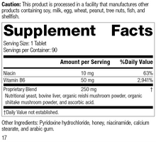 Load image into Gallery viewer, B6-Niacinamide, 90 Tablets, Rev 17 Supplement Facts
