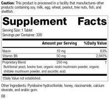 Load image into Gallery viewer, B6-Niacinamide, 330 Tablets, Rev 08 Supplement Facts
