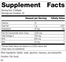 Load image into Gallery viewer, Olprima™ DHA, 60 Softgels, Rev 02 Supplement Facts
