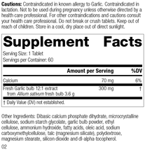 Load image into Gallery viewer, Garlic Forte, 60 Tablets, Rev 01 Supplement Facts
