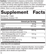 Load image into Gallery viewer, Thyroid Complex, 120 Tablets, Rev 10 Supplement Facts
